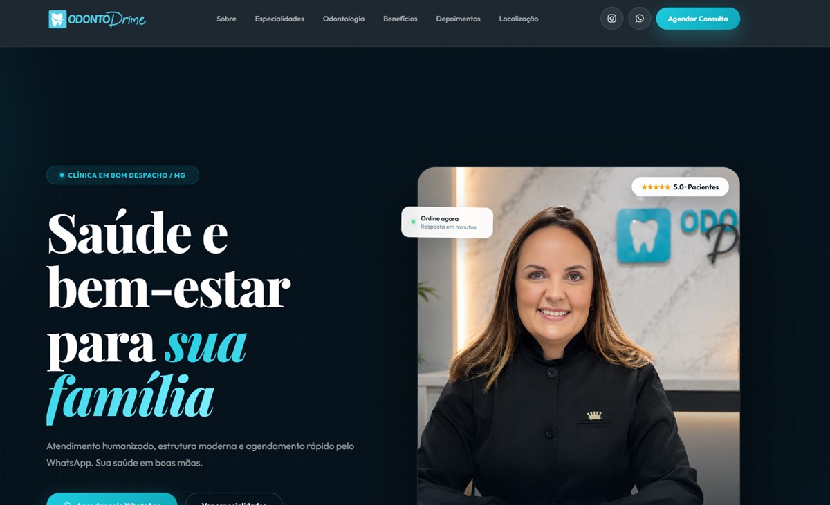 Projeto Odonto Prime BD desenvolvido pela JPC LAB